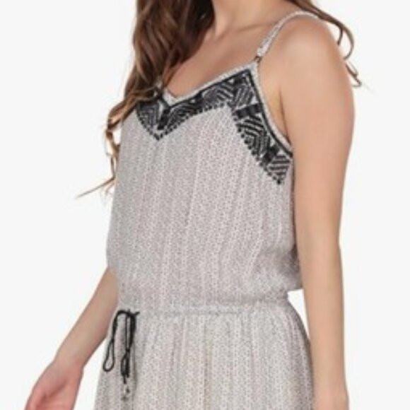 romper black and white sleeveless size medium DEX - Picture 13 of 16